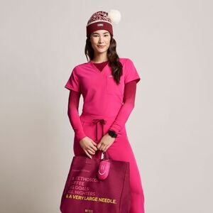 FIGS set in Shocking Pink